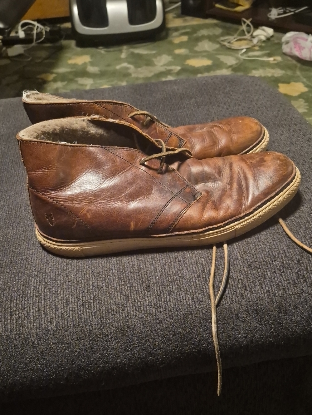 Frye Men's Brown Leather Chukka Boots